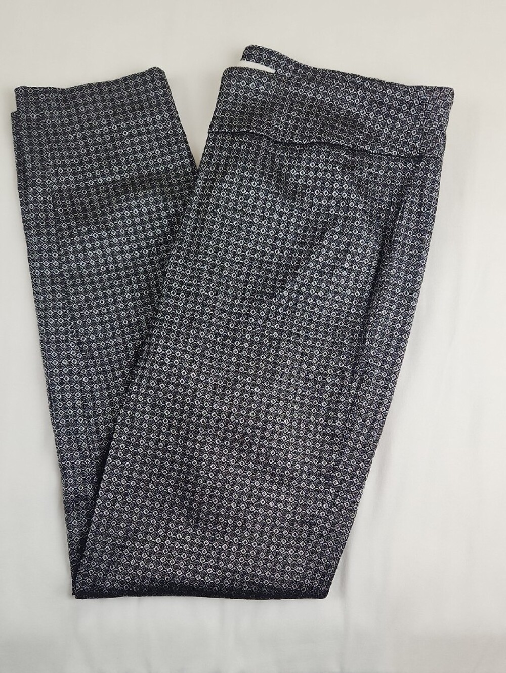 Black and Silver Diamond Print Pants Cato 14